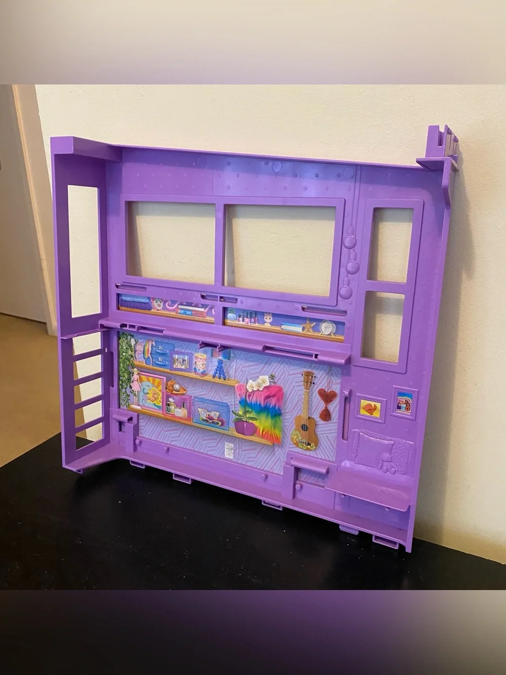 Mattel Barbie Malibu Vacation House Dollhouse Purple Bedroom Wall Part Piece